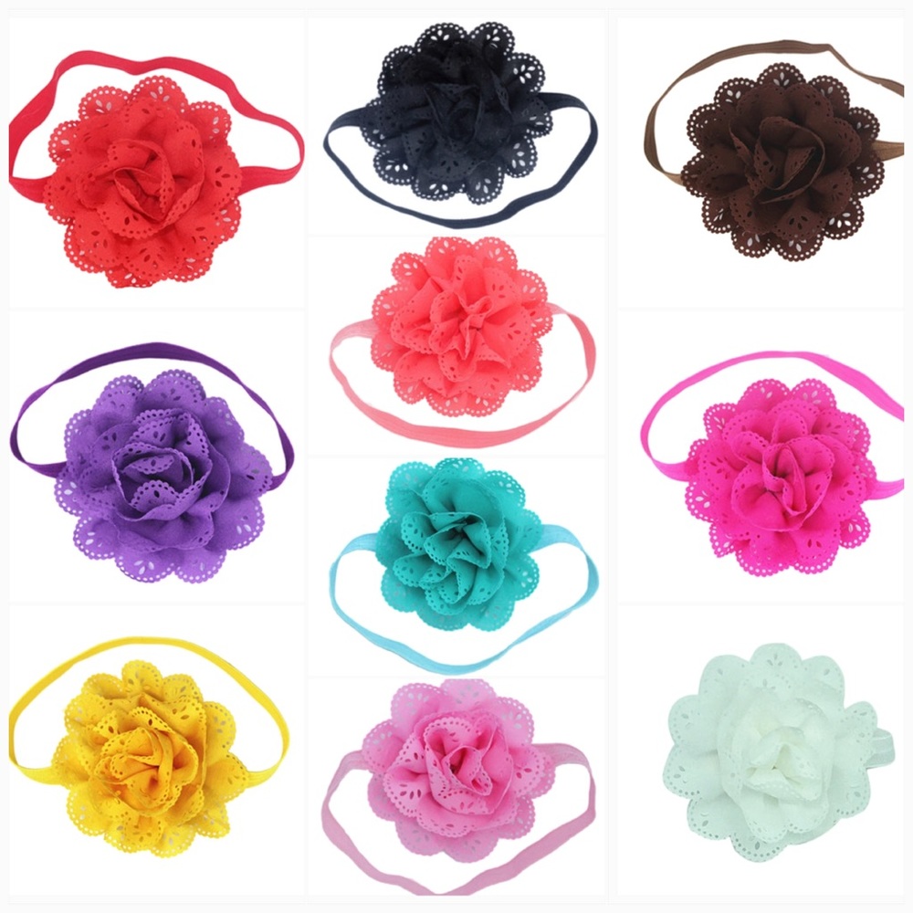 NEW Adorable Baby Flower Headband / Various Colors